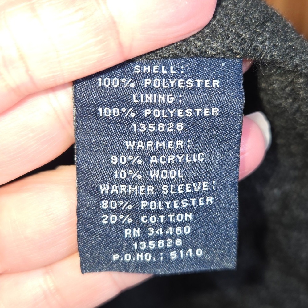London Fog Womens 3X Purple Hooded‎ Zip Up Jacket Water Resistant Lined Warm - Picture 7 of 7